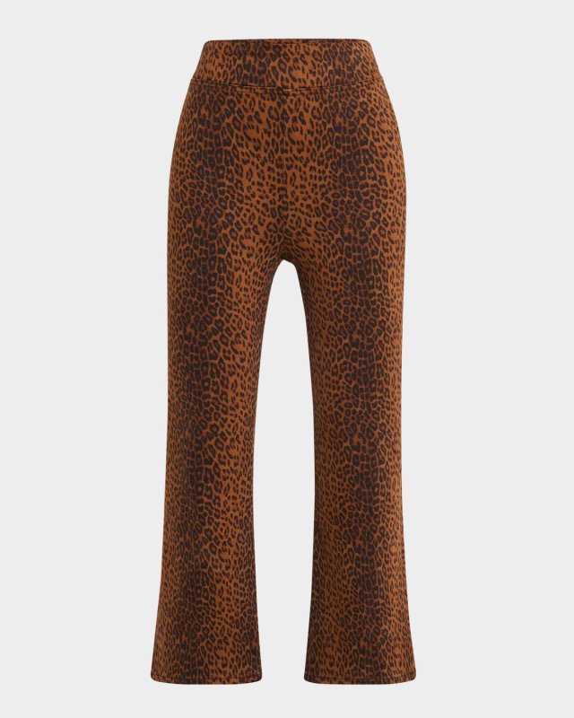 The Jetset Crop Mini Boot Leopard Pants